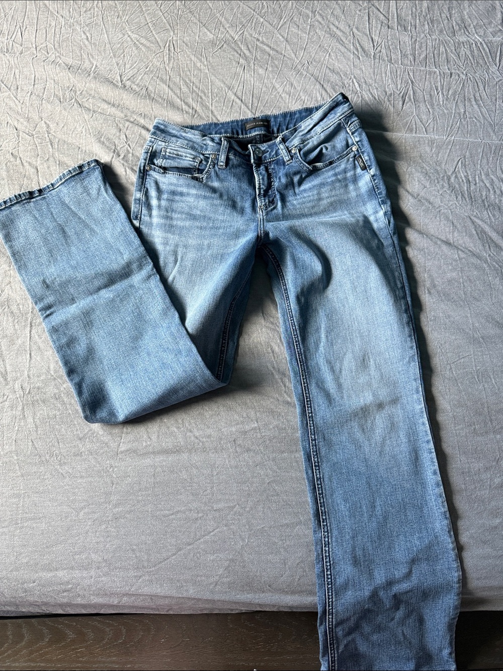 Silver Jeans Light Blue Straight Leg Denim